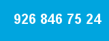 926 846 75 24 926 846 75 24